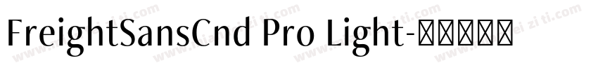 FreightSansCnd Pro Light字体转换